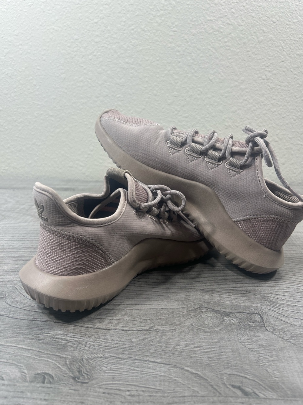 Adidas Tubular Shadow Women’s Sneakers Taupe Pink Casual Athletic Shoes Size 6.5 - Picture 8 of 10